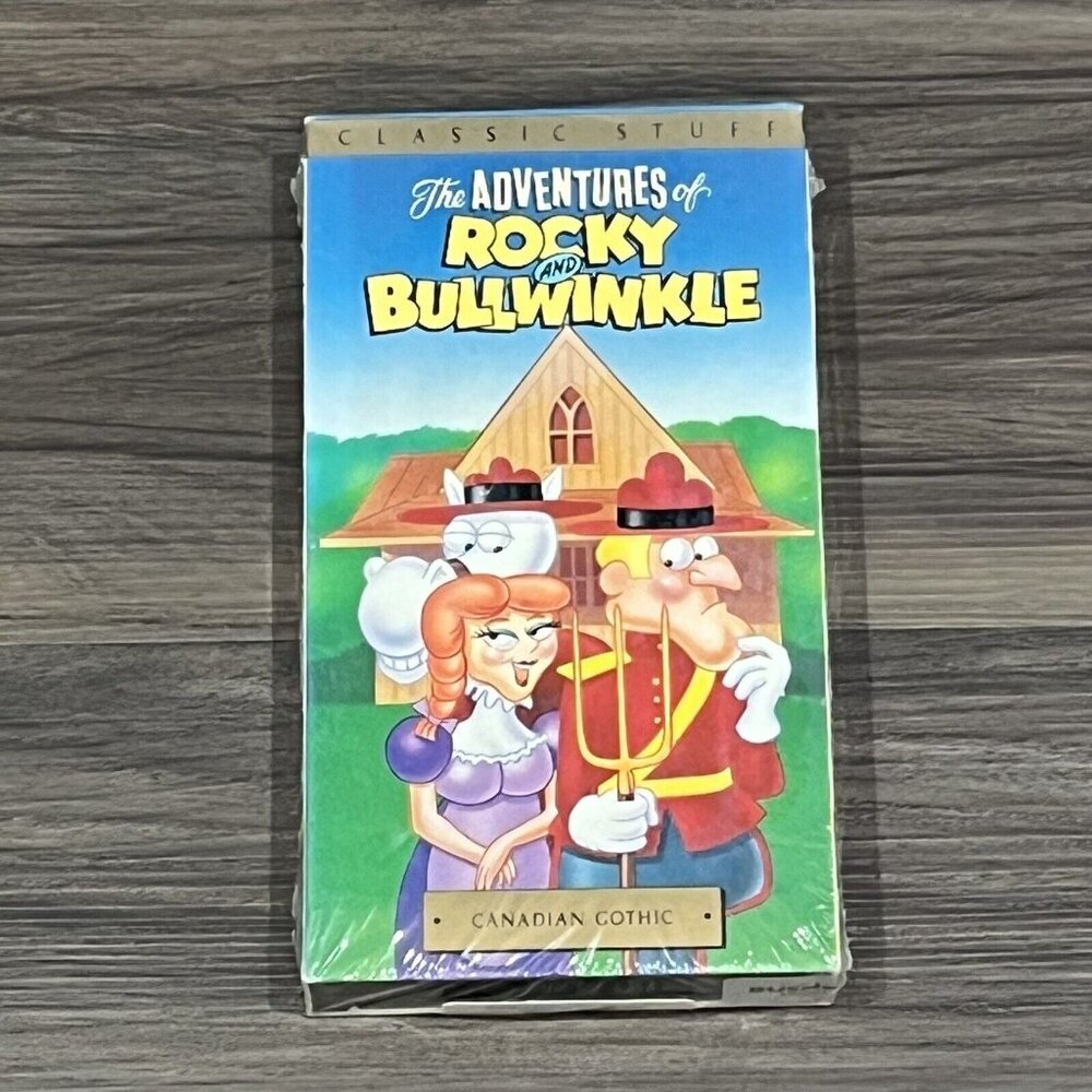 Vintage Sealed VHS The Adventures Of Rocky And Bullwinkle Vol 6 Canadian Gothic